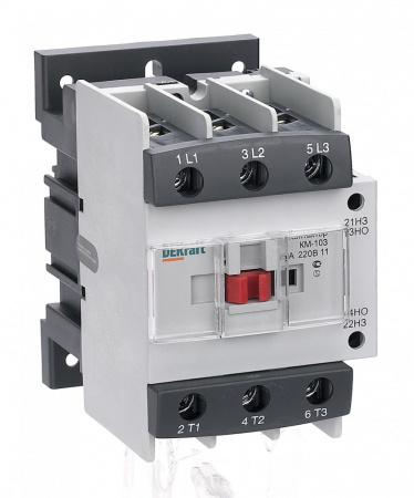 Контактор 95А 220В АС3 1НО+1НЗ КМ-103 Dekraft 22148DEK