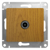 GLOSSA Розетка телевизионная TV 1Дб в рамку дуб Systeme Electric GSL000591