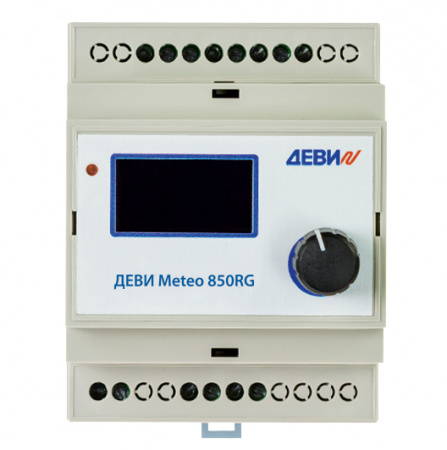 Терморегулятор ДЕВИ Meteo 850RG на шину DIN, с    датчиком температуры на проводе, 10А ДЕВИ (DEVI) 140F1085R