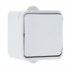 Прага Выключатель одноклавишный наружный IP44 белый EKF EKV10-021-10-44