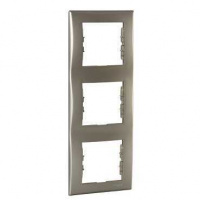 Sedna Рамка 3 поста вертикальная титан Schneider Electric SDN5801368