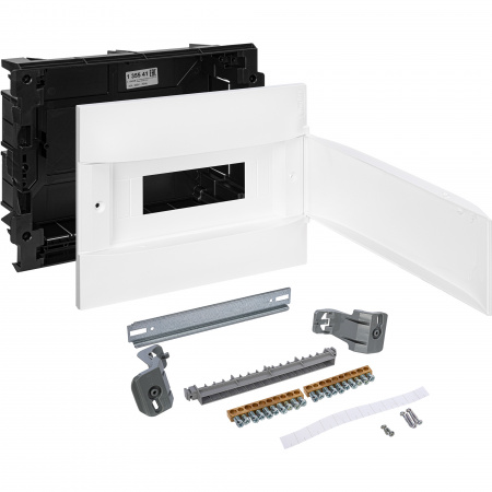 Practibox S Пластиковый щиток Встраиваемый (ЩРв-П) 1X12 Белая дверь Legrand 135541