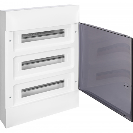 Practibox S Пластиковый щиток Навесной (ЩРн-П) 3X18 Дымчатая дверь Legrand 137618