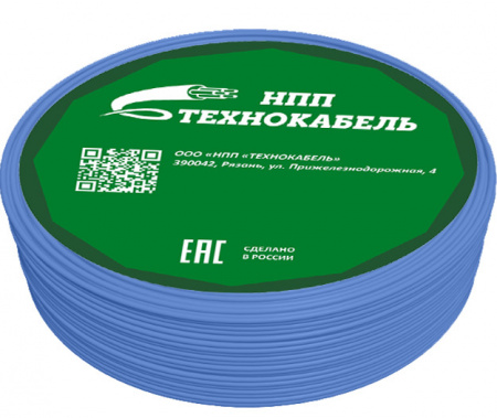 Провод силовой ПуГВнг(А)-LS 1х6 синий ТРТС Технокабель НПП 00-00149360