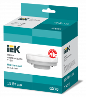 Лампа светодиодная T110 таблетка 15Вт 230В 4000К GX70 IEK LLE-T110-15-230-40-GX70