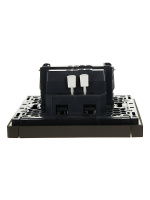 FORTE&PIANO Выключатель 1-клавишный проходной с индикацией 10А FP304 серый IEK FP-V12-1-10-1-K03