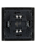 FORTE&PIANO Выключатель 1-клавишный проходной с индикацией 10А FP304 серый IEK FP-V12-1-10-1-K03