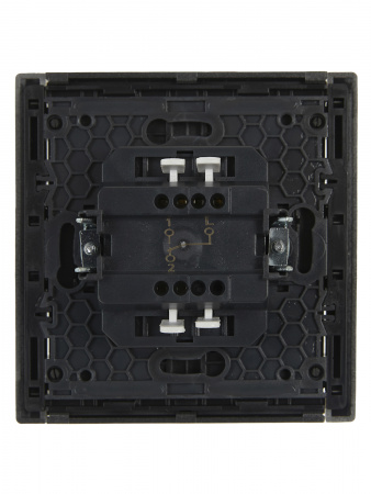 FORTE&PIANO Выключатель 1-клавишный проходной 10А FP503 сталь IEK FP-V12-0-10-1-K46