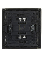 FORTE&PIANO Выключатель 1-клавишный проходной 10А FP503 сталь IEK FP-V12-0-10-1-K46