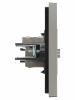 FORTE&PIANO Розетка TV проходная FP529 сталь IEK FP-A10-P-K46