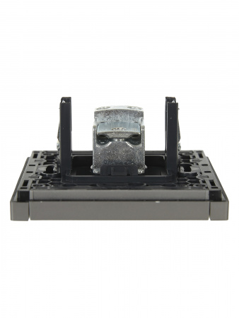 FORTE&PIANO Розетка TV проходная FP529 сталь IEK FP-A10-P-K46