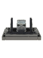 FORTE&PIANO Розетка TV проходная FP529 сталь IEK FP-A10-P-K46