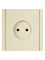 FORTE&PIANO Розетка 1-местная без заземления с защитными шторками винтовое крепление 10А FP417 ваниль IEK FP-R13-10-K10
