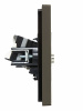 FORTE&PIANO Розетка двойная TV+RJ45 кат.5E FP336 серый IEK FP-AK20-1-K03