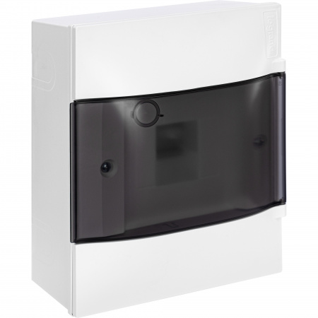 134614 Practibox S Пластиковый щиток Навесной (ЩРн-П) 1X4 Дымчатая дверь Legrand 