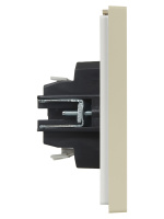 FORTE&PIANO Выключатель 1-клавишный с индикацией 10А FP402 ваниль IEK FP-V10-1-10-1-K10