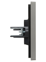 FORTE&PIANO Заглушка с суппортом FP541 сталь IEK FP-PL10-K46