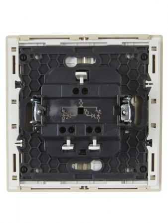 FORTE&PIANO Выключатель 2-клавишный с индикацией 10А FP406 ваниль IEK FP-V20-1-10-1-K10