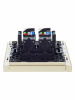 FORTE&PIANO Розетка компьютерная двойная RJ45 кат.5E FP433 ваниль IEK FP-K20-1-K10