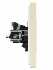 FORTE&PIANO Розетка компьютерная двойная RJ45 кат.5E FP433 ваниль IEK FP-K20-1-K10