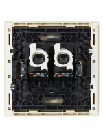 FORTE&PIANO Розетка компьютерная двойная RJ45 кат.5E FP433 ваниль IEK FP-K20-1-K10