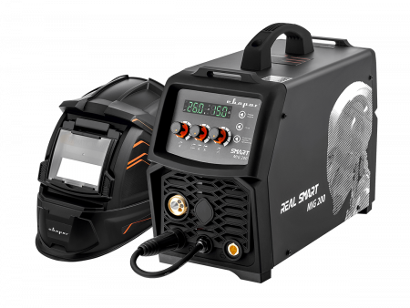 Инвертор сварочный MIG 200 ''REAL SMART'' (N2A5) Black (маска+краги) СВАРОГ 00000098557