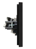 FORTE&PIANO Розетка двойная RJ11+RJ45 кат.5E FP135 черный IEK FP-KT20-O-1-K02