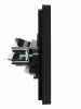 FORTE&PIANO Розетка двойная RJ11+RJ45 кат.5E FP135 черный IEK FP-KT20-O-1-K02