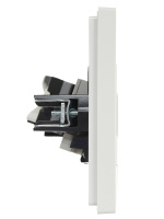 FORTE&PIANO Розетка двойная RJ11+RJ45 кат.5E FP235 белый IEK FP-KT20-O-1-K01