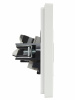 FORTE&PIANO Розетка двойная RJ11+RJ45 кат.5E FP235 белый IEK FP-KT20-O-1-K01