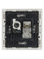 FORTE&PIANO Розетка двойная RJ11+RJ45 кат.5E FP235 белый IEK FP-KT20-O-1-K01