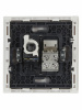 FORTE&PIANO Розетка двойная RJ11+RJ45 кат.5E FP235 белый IEK FP-KT20-O-1-K01