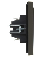 FORTE&PIANO Выключатель 2-клавишный с индикацией 10А FP306 серый IEK FP-V20-1-10-1-K03