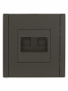 FORTE&PIANO Розетка двойная RJ11+RJ45 кат.5E FP335 серый IEK FP-KT20-O-1-K03