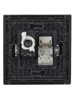 FORTE&PIANO Розетка двойная RJ11+RJ45 кат.5E FP335 серый IEK FP-KT20-O-1-K03