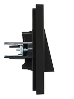 FORTE&PIANO Вывод кабеля FP142 черный IEK FP-VK10-0-K02