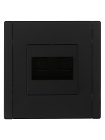 FORTE&PIANO Розетка компьютерная двойная RJ45 кат.6 FP134 черный IEK FP-K20-2-K02