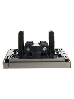 FORTE&PIANO Розетка 1-местная без заземления без защитных шторок винтовое крепление 10А FP518 сталь IEK FP-R10-10-K46