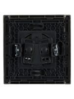 FORTE&PIANO Розетка 1-местная без заземления без защитных шторок винтовое крепление 10А FP518 сталь IEK FP-R10-10-K46