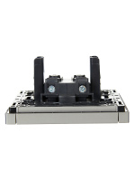 FORTE&PIANO Розетка 1-местная без заземления с защитными шторками винтовое крепление 10А FP517 сталь IEK FP-R13-10-K46