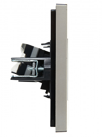 FORTE&PIANO Розетка компьютерная RJ45 кат.5E FP532 сталь IEK FP-K10-1-K46