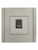 FORTE&PIANO Розетка компьютерная RJ45 кат.5E FP532 сталь IEK FP-K10-1-K46