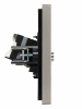 FORTE&PIANO Розетка двойная TV+RJ45 кат.5E FP536 сталь IEK FP-AK20-1-K46