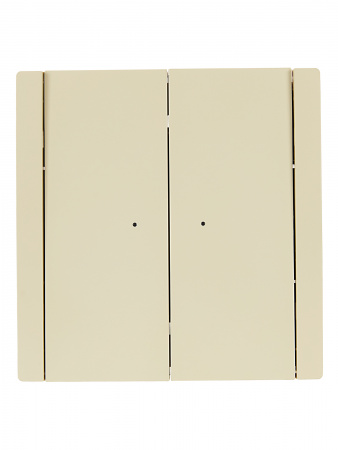 FORTE&PIANO Выключатель 2-клавишный проходной с индикацией 10А FP408 ваниль IEK FP-V22-1-10-1-K10