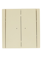 FORTE&PIANO Выключатель 2-клавишный проходной с индикацией 10А FP408 ваниль IEK FP-V22-1-10-1-K10