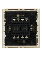 FORTE&PIANO Выключатель 2-клавишный проходной с индикацией 10А FP408 ваниль IEK FP-V22-1-10-1-K10