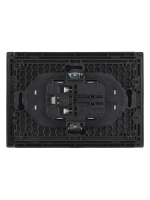 FORTE&PIANO Розетка 2-местная без заземления с защитными шторками безвинтовое крепление 10А FP325 серый IEK FP-R23-10-1-K03