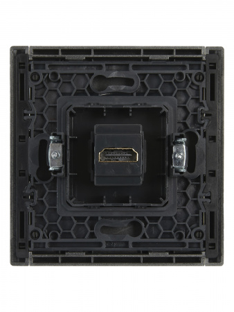 FORTE&PIANO Розетка HDMI FP540 сталь IEK FP-H10-K46
