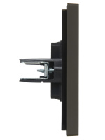 FORTE&PIANO Заглушка с суппортом FP341 серый IEK FP-PL10-K03