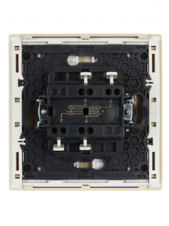 FORTE&PIANO Выключатель 1-клавишный перекрестный 10А FP412 ваниль IEK FP-V13-0-10-1-K10